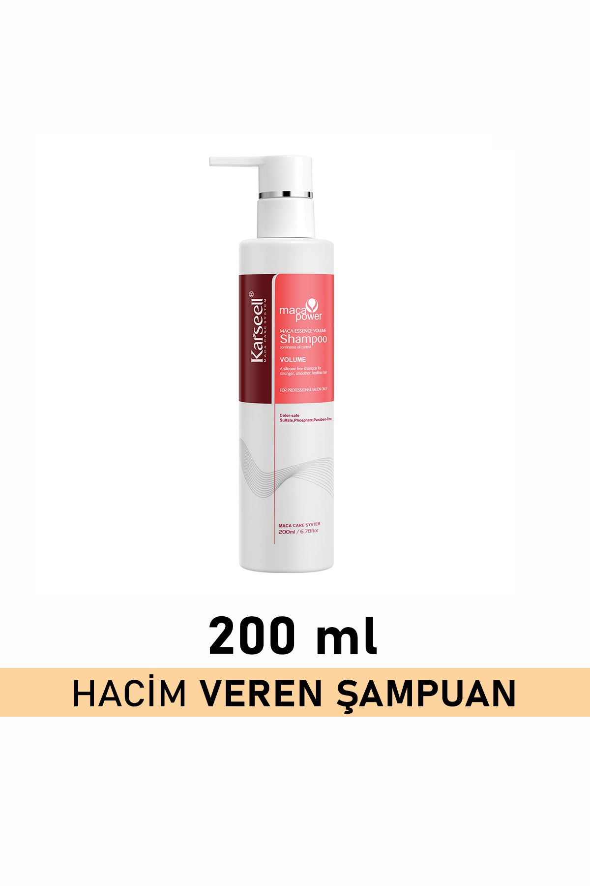 Karseell İnce Telli Saçlar İçin Ekstra Volume Hacim Veren Şampuan 200 ml