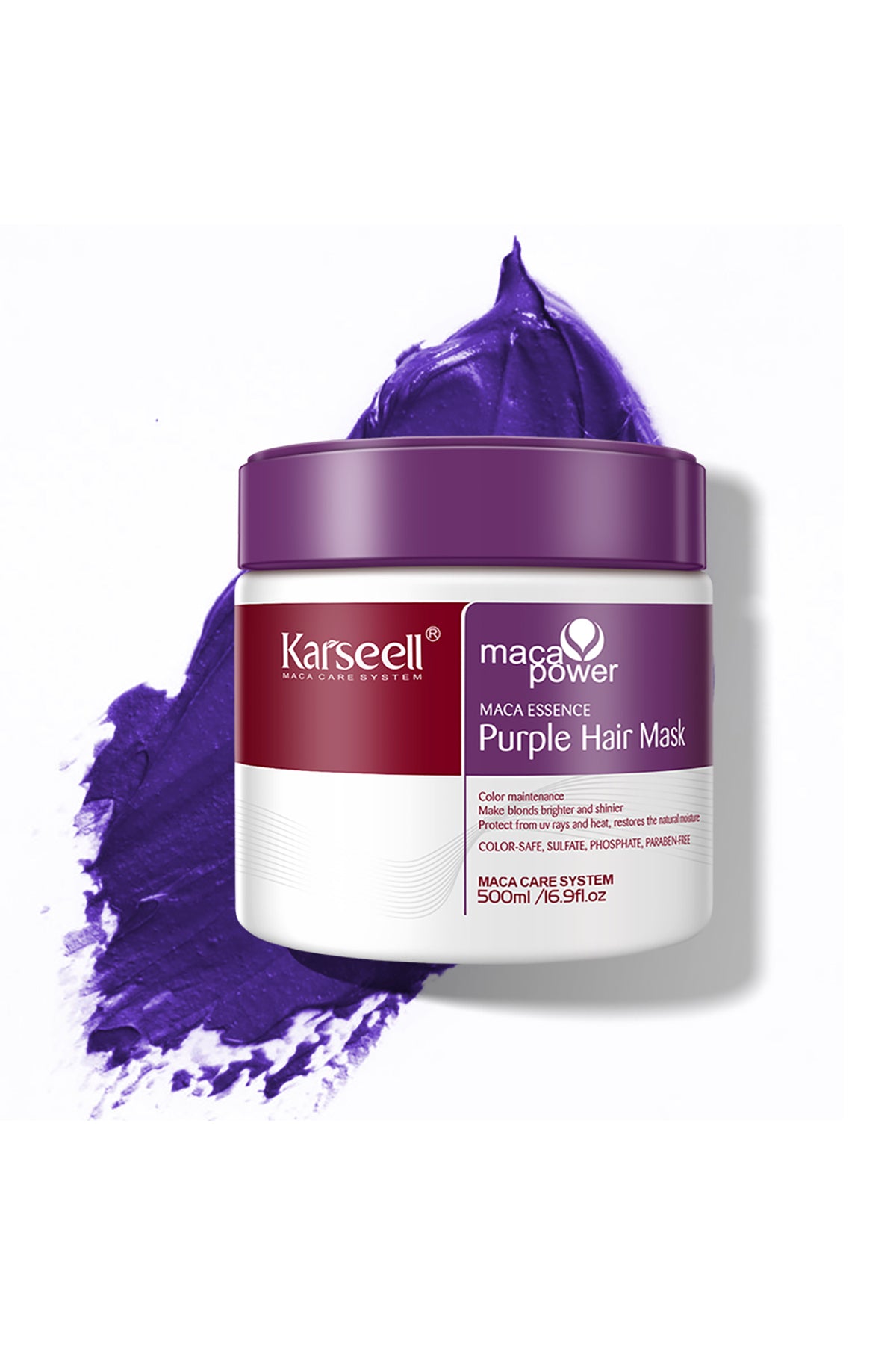 Karseell Turunculaşma Karşıtı Maca Özlü Mor Purple Hair Saç Maskesi 500 ml