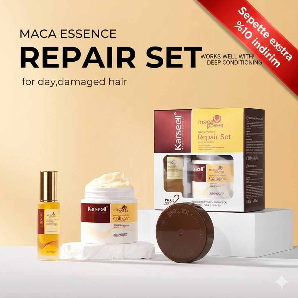 Karseell Kolajen Saç Maskesi+Argan Yağı Seti
