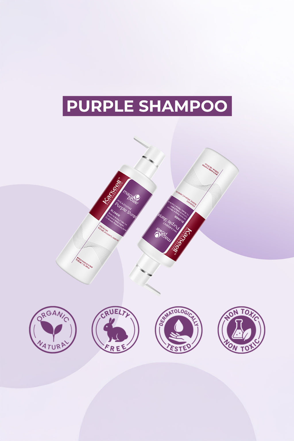 Karseell Maca Özlü Turunculaşma Karşıtı Mor Şampuan 500 ml
