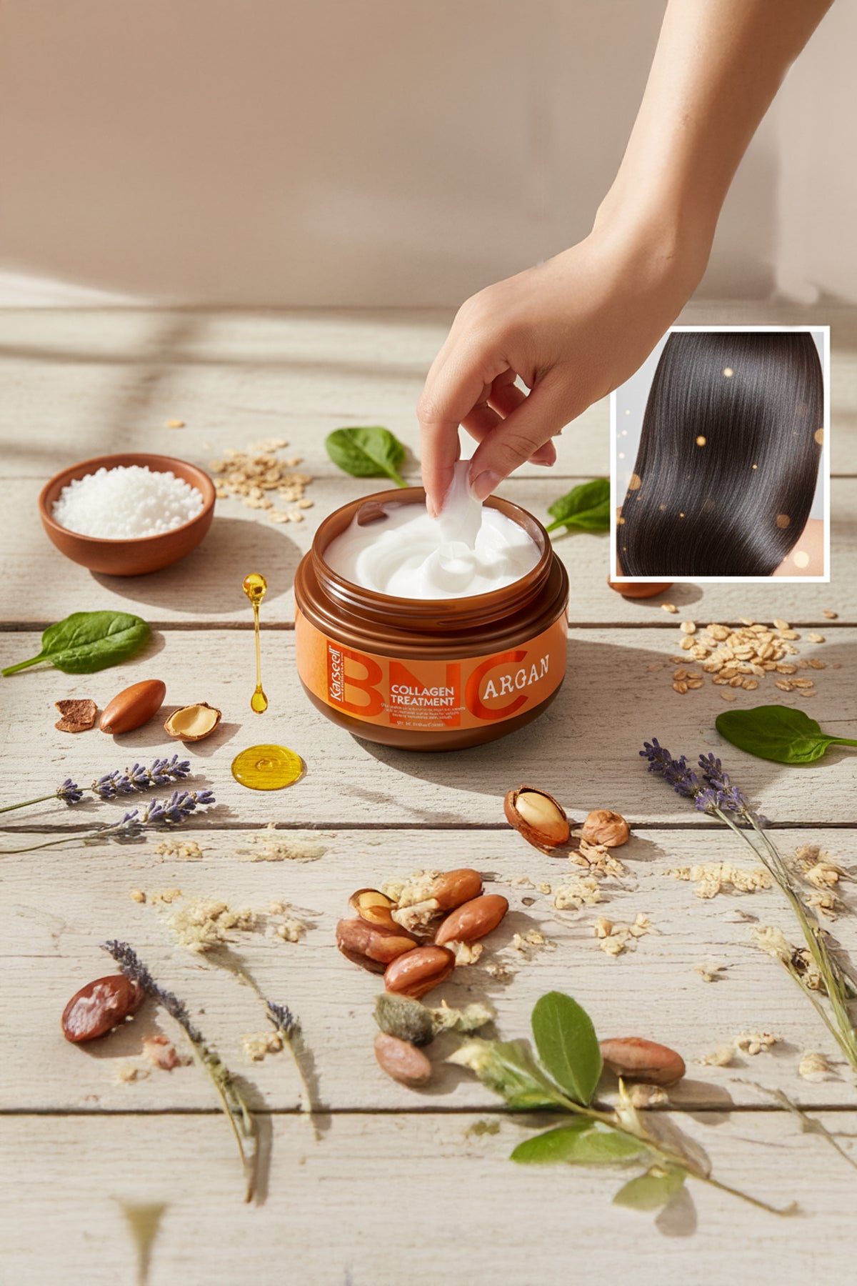 Karseell BNC Collagen  Saç Maskesi 550 ml