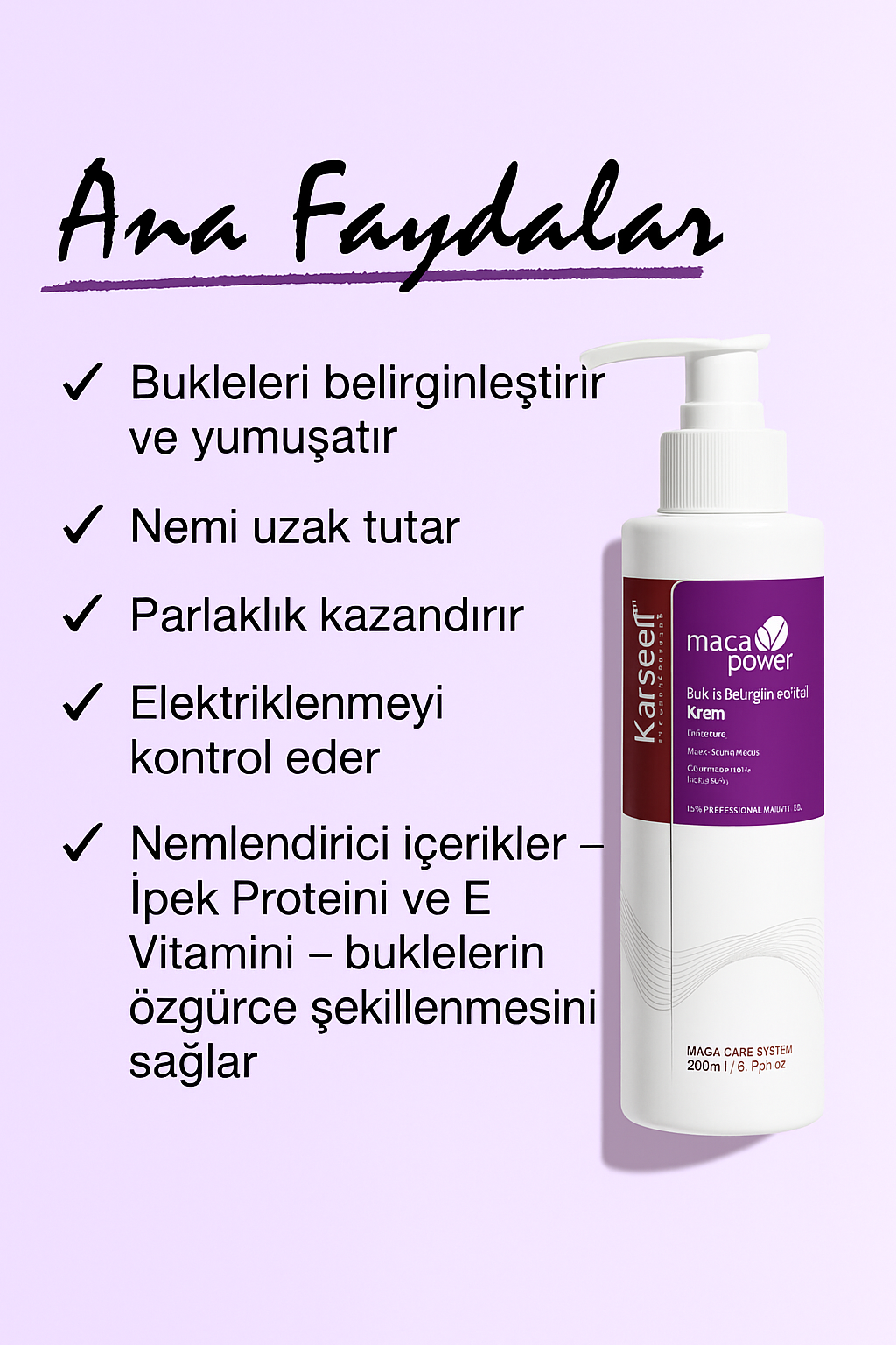 Onarıcı Şekilendirici Bukle Kremi 200 ml