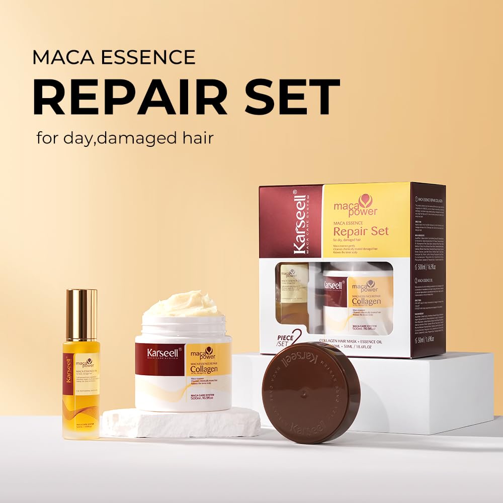 Karseell Kolajen Saç Maskesi+Argan Yağı Seti