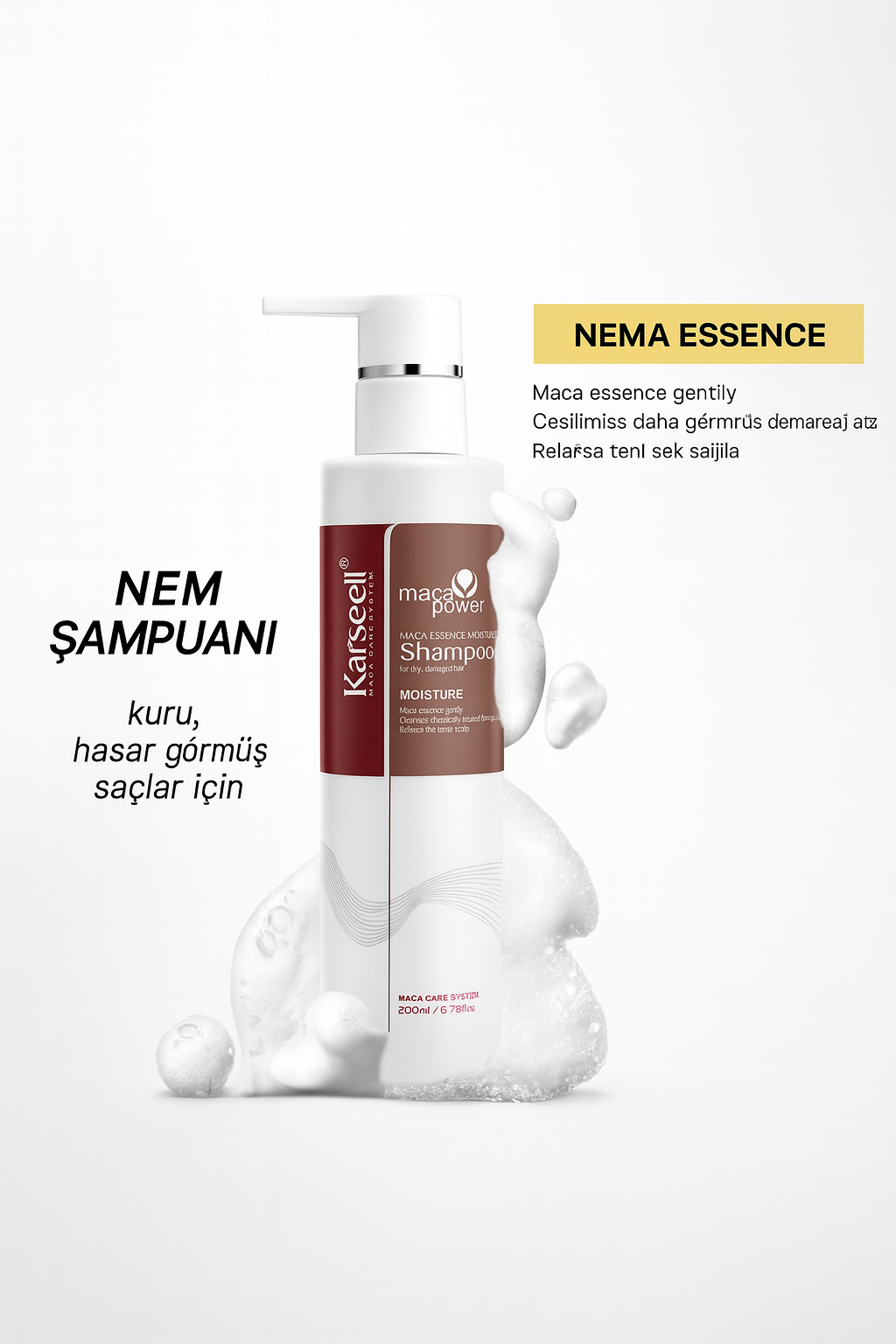 MACA ESSENCE NEMLENDİRİCİ ŞAMPUAN  200 ML